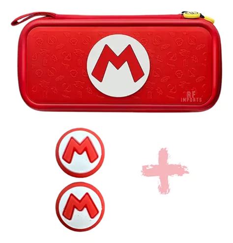 Case Bag Capa Estojo Super Mario Nintendo Switch Grips Parcelamento