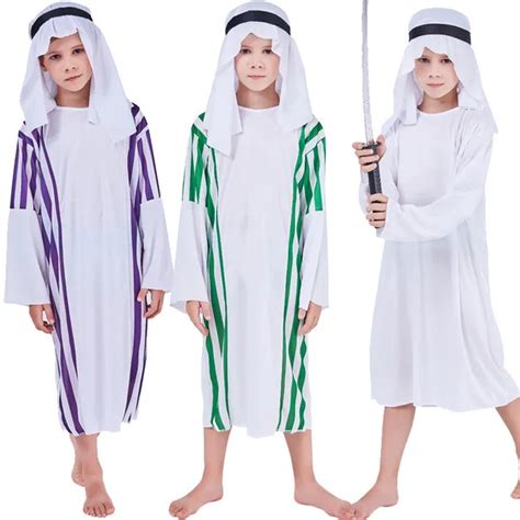 Kids Arab Arabian Costume Middle East Costume Robe Boy Child Prince