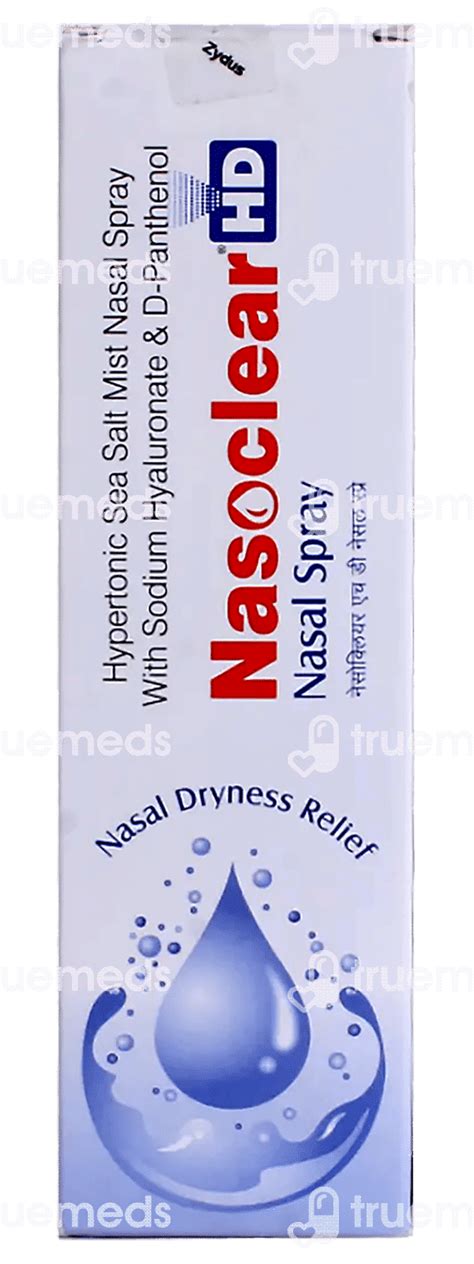 Nasoclear Hd Nasal Spray 100 Ml Uses Side Effects Dosage Price