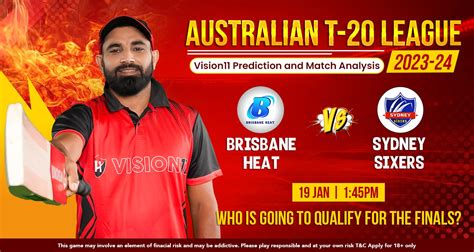 Brisbane Heat Vs Sydney Sixers BBL Match Vision11 Prediction And