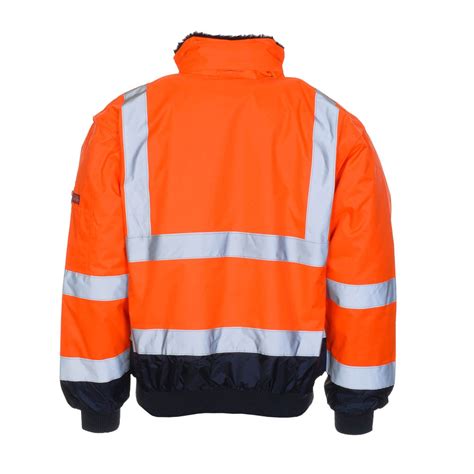 Leikatex 480760 High Visibility Pilot Jacket Orange Navy Blue Online