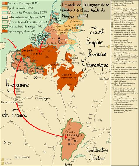 Burgundian Imperial Circle In The Holy Roman Empire Between 1512 And