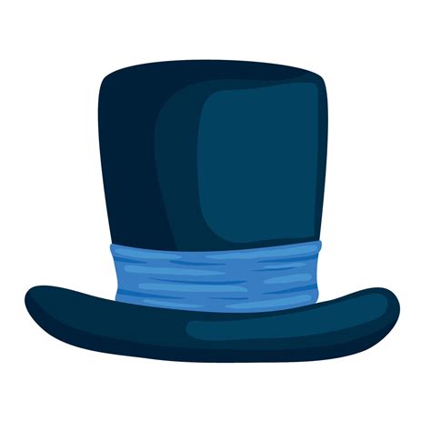 Elegant Blue Tophat 12592952 Vector Art At Vecteezy