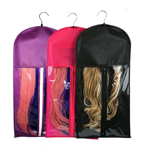 Wig Bags Storage With Hanger Wig Hair Extensions Storage Hair