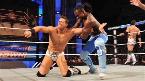 Kofi Kingston And Big E Vs The Miz And Damien Mizdow Smackdown March 5 2015 Wwe