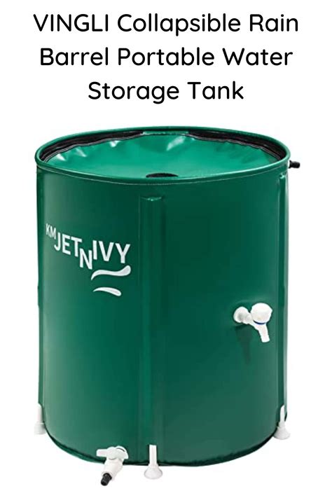 Kmjetnivy Rain Barrel G Anti Collapse Collapsible Rainwater