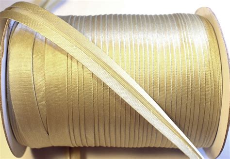 Silver Satin Bias Tape Bias Inch Mm Single Fold Etsy