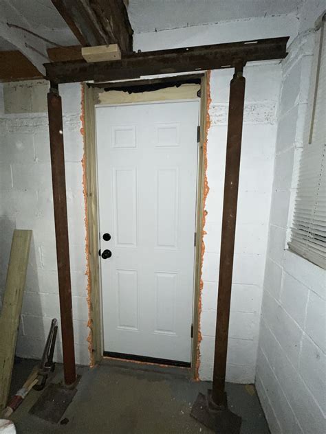 Door header solutions above short basement door - Home Improvement Stack Exchange