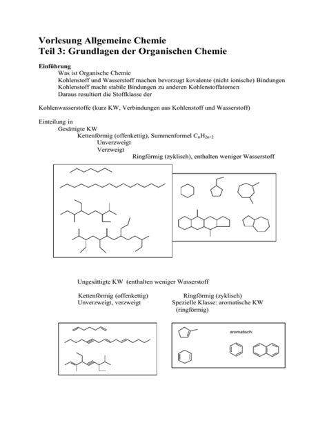 Grundlagen Der Organischen Chemie