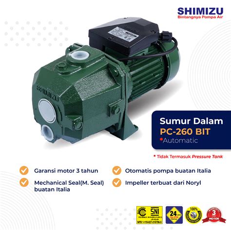 Pompa Air Sumur Dalam Auto Pc Bit Shimizu