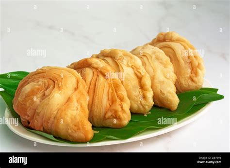 Malaysia Popular And Traditional Snack Karipap Or Curry Puff Filled