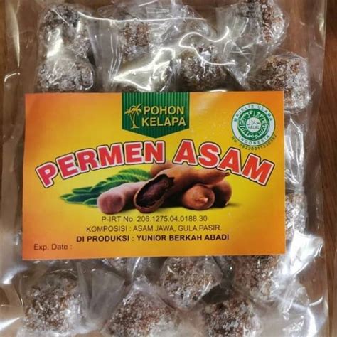 Jual Permen Asam Jawa Isi 20 Biji Rasa Original Merk Pohon Kelapa