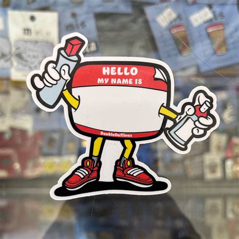 Hello My Name Is sticker – GCS Clothing