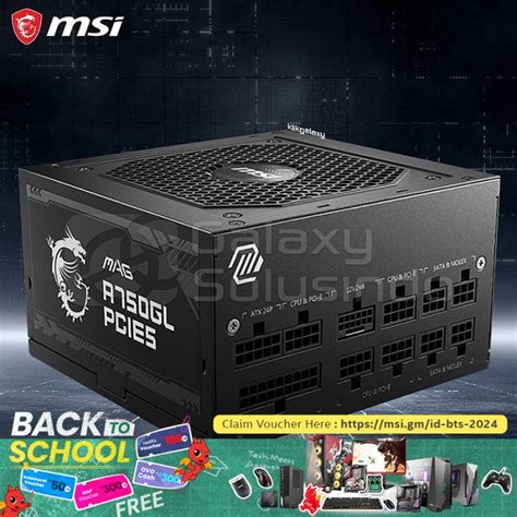 Promo MSI MAG A750GL PCIE5 750watt 80 Plus Gold Full Modular Power