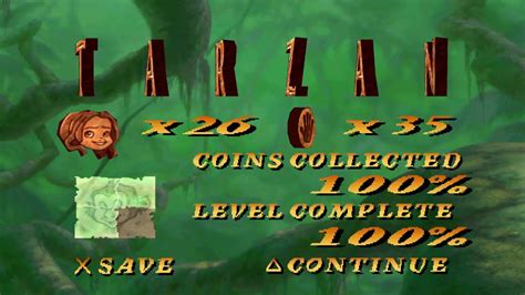 Disneys Tarzan Action Game 100 Walkthrough Part 2 Going Ape Youtube