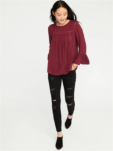 Ruffle Sleeve Swing Top For Women Old Navy