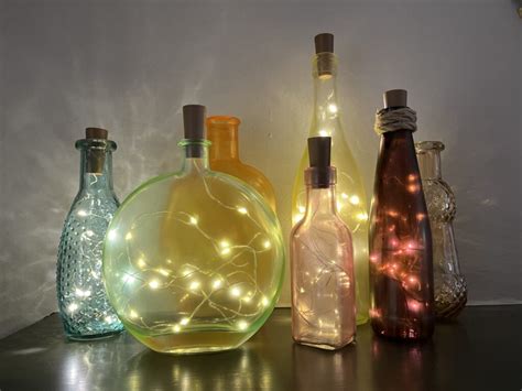 Mod Podge And Food Coloring Fairy Bottle Lamps CATHIE FILIAN S