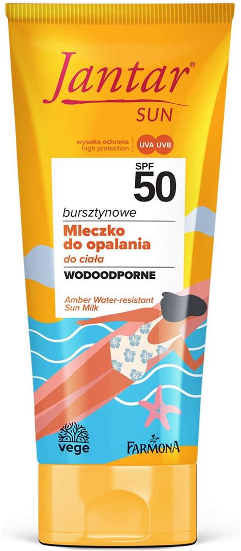 Jantar Sun Bursztynowe Wodoodporne Mleczko Do Opalania 200 Ml