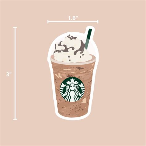 Starbucks Frappucino Sticker Java Chip Frappe Mocha Etsy