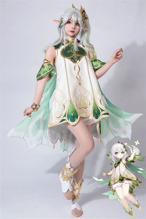 Genshin Impact Nahida/Lesser Lord Kusanali Cosplay Costume C02945 AA ...