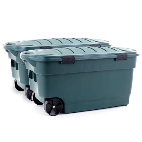 Buy Rubbermaid Ecosense Wheeled Storage Totes 40 Gal Pack Of 2