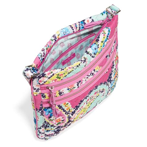 Vera Bradley Cotton Iconic Triple Zip Hipster Crossbody Bag Lyst