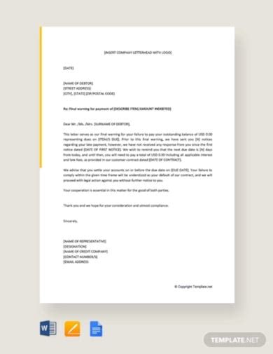 Action Letter Templates In Google Docs Word Pages Pdf