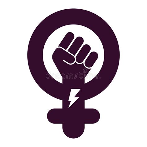 El Símbolo Del Movimiento Feminista Es Un Símbolo De Género Femenino Y