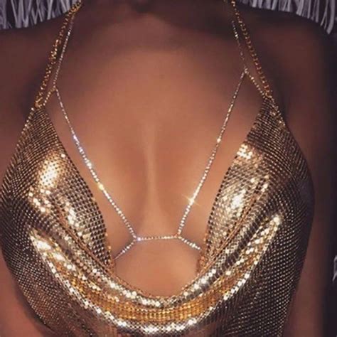 Crystal Body Chain Necklace Women Bikini Beach Sexy Waist Belly