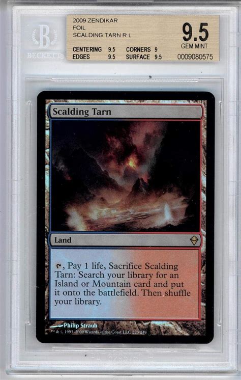 Amazon Magic The Gathering Mtg Scalding Tarn Zendikar Foil Bgs