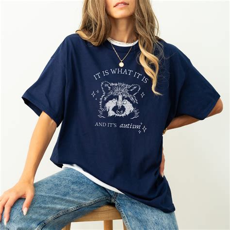 Autism Shirt Silly Raccoon Meme Funny Mental Health Tshirt Weirdcore