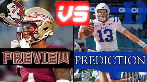 Primetime Prediction Fsu Football Vs Duke Blue Devils Youtube