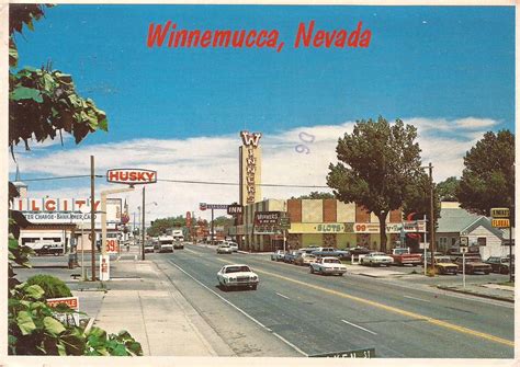 Winnemucca Nv Vintage Postcard Of Us 40 Looking East Flickr