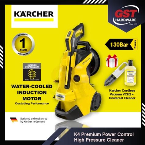 Karcher K4 Premium Power Control High Pressure Washer Shopee Malaysia