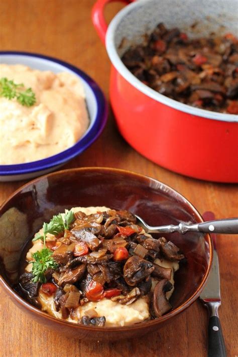 Lentil Polenta With Mushroom Ragu Kitchen Frau Mushroom Ragu