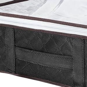 wsryx Lot de 4 boîtes de rangement sous le lit avec couvercle grandes