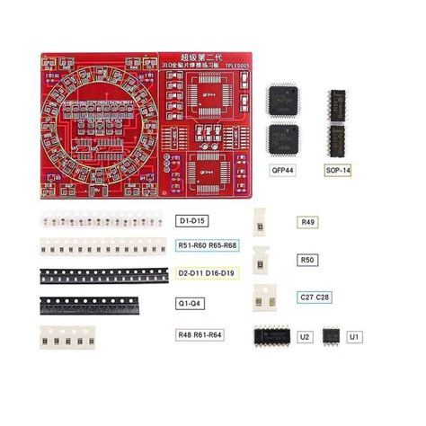 D Dzrcoxi Soldering Practice Kit Kits Smd Smt Weldering Skills