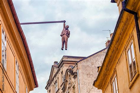 PRAGUE CZECH REPUBLIC MAY 19 A Unique Sculpture Of Sigmund Freud