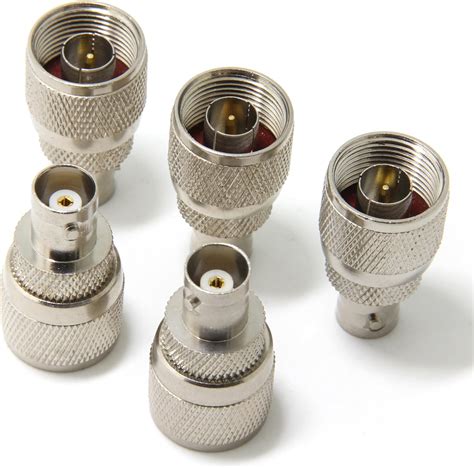 Ancable 5 Pack N Type Male Plug To BNC Female Coaxial RF Connector