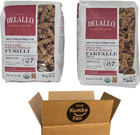 Amazon DeLallo Organic Whole Wheat Italian Pasta Variety 2