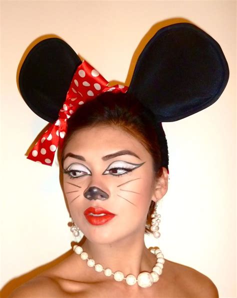 Minnie Mouse Costume Cute Halloween Makeup Halloween Makeup Looks