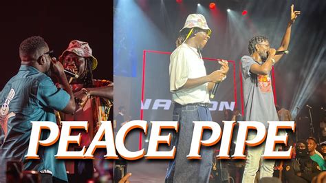 Wow Stonebwoy Shared His Bhim Concert Stage With Tinny Peace Pipe