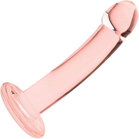 Spartacus Blown Basic Curve Glass Dildo By Spartacus Pink