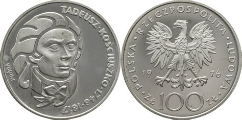 Polen Volksrepublik Zloty Mw Tadeusz Kosciuszko Pp Ma Shops