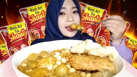 MUKBANG BAKSO ACI TEH SHANTY AUTO KERINGETAN MUKBANG PEDAS