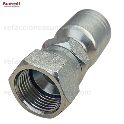 Conector Recto Rosca Jic Flare Hembra Manguera R Y R