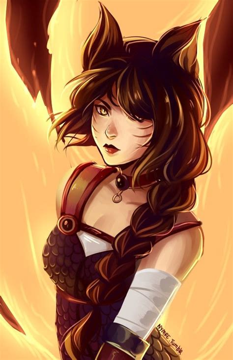 Foxfire Ahri By Nymre On Deviantart League Of Legends Cat Girl Ahri