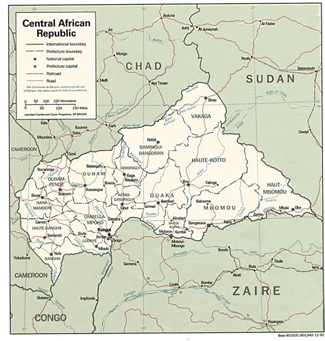 Cartes des République Centrafricaine