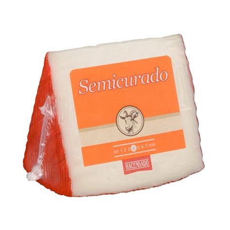 Queso Semicurado De Cabra Hacendado Mercadona