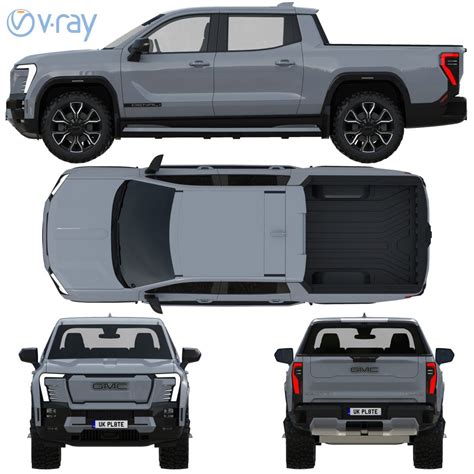 Gmc Sierra Ev D Model For Vray